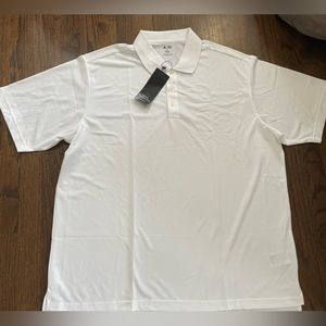 NWT Adidas White Athletic Polo